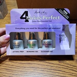 New Artistic Nail Design Colour Gloss Gel Starter Kit